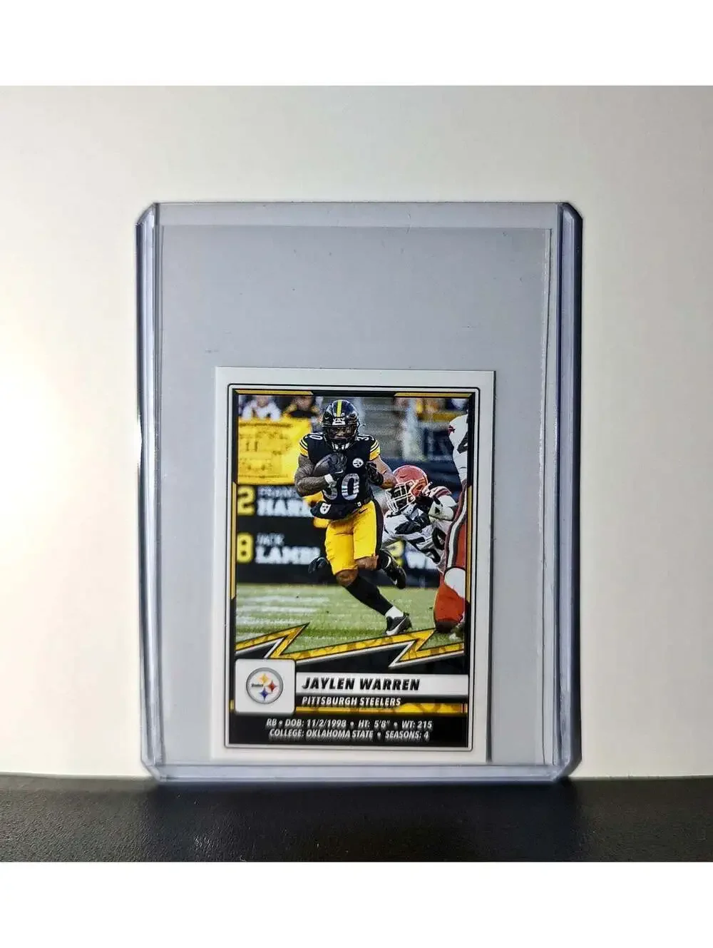 Jaylen Warren 2025 Panini NFL #153 Sticker Pittsburgh Steelers
